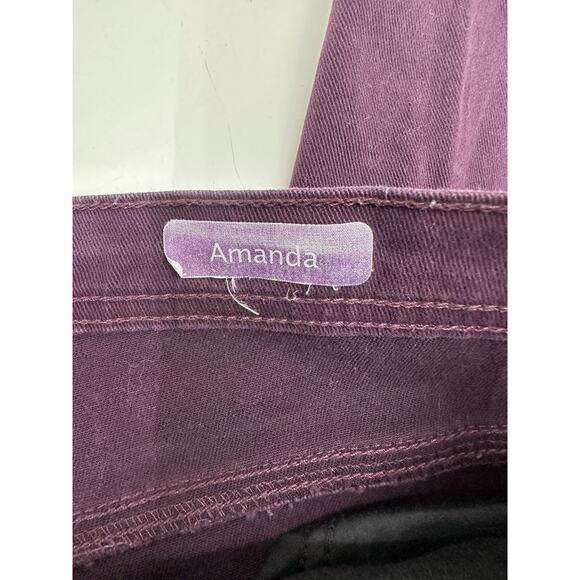 Gloria Vanderbilt Womens Jeans Size 14 Short Purple Denim - Picture 4 of 12